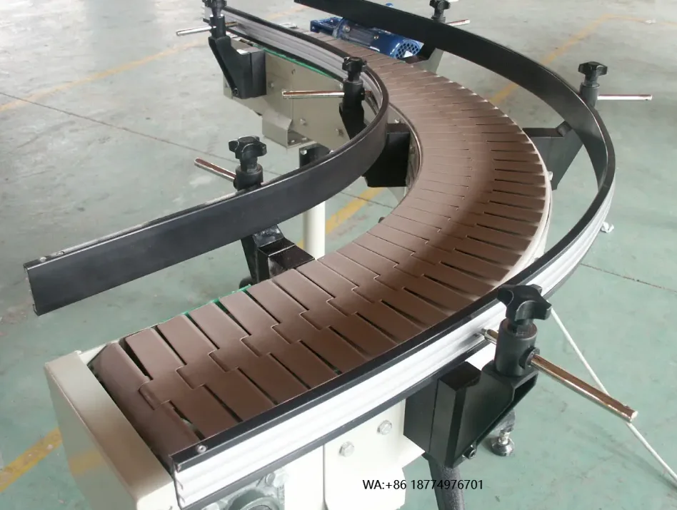 

Efficiency Circular Turning Conveyor 90 Degrees and 180 Degrees Plastic Mesh Belt Chain Plate Conveyor Line