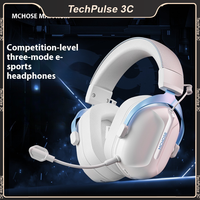 Mchose S9 Pro Gaming E-Sport Headphone 3-Mode Wireless Aluminium Alloy Ai Noise Reduction Custom Gaming Headset Gaming Accessory
