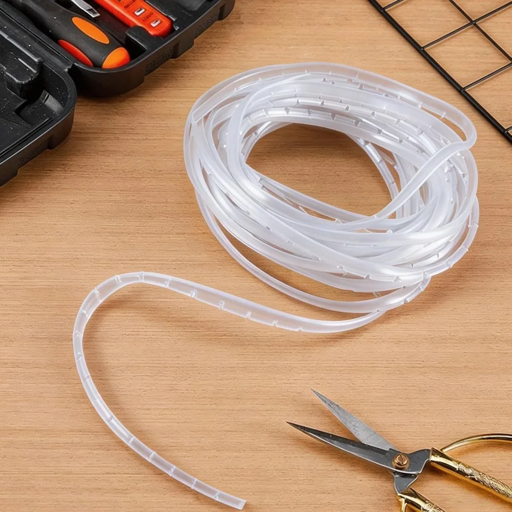 Seamless Groove Fit Glass Fixing Strips 26.25Ft Length Clear Transparent Glass Retainer Glass Panel Retainer Kitchen Cabinet