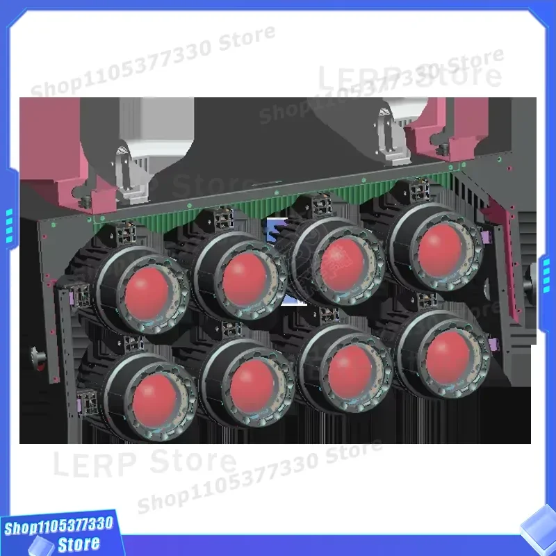 8x60W Zoom LED Par Light IP65 Waterproof Stage Lighting for Concert Performance Professional DJ Disco Party Effect Lamp IP65