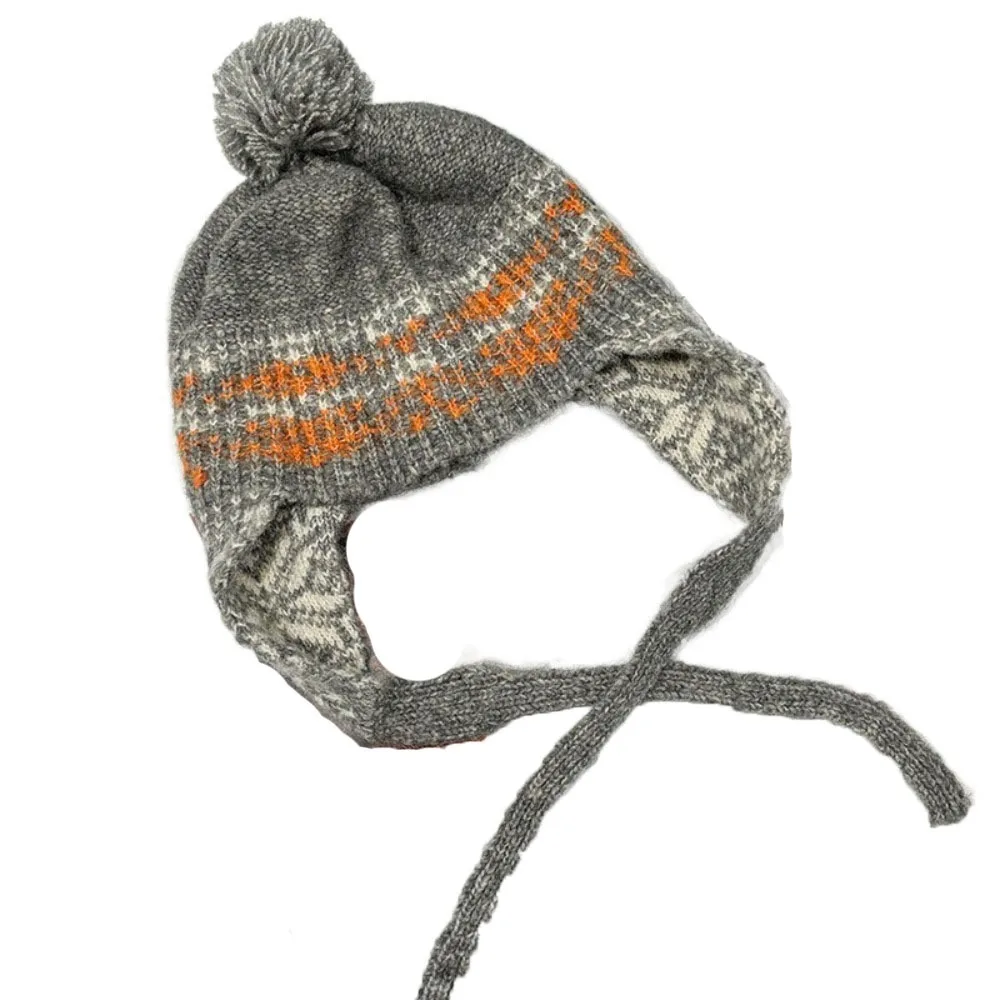 

Sweet Jacquard Knitted Beanies Caps Weave Y2k Ear Protection Cap Korean Style Coldproof Women Wool Cap Women