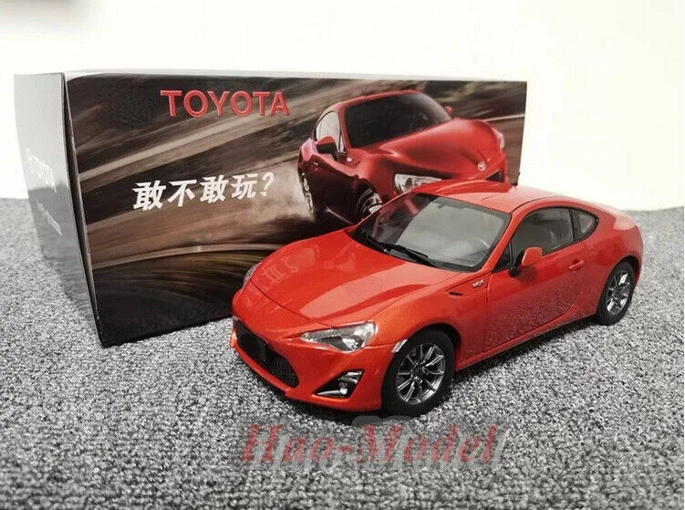 1/18 FAW For Toyota GT86 Sports Car Model Alloy Diecast Kids Toys Boys Birthday Gifts Hobby Display Collection Ornaments Orange