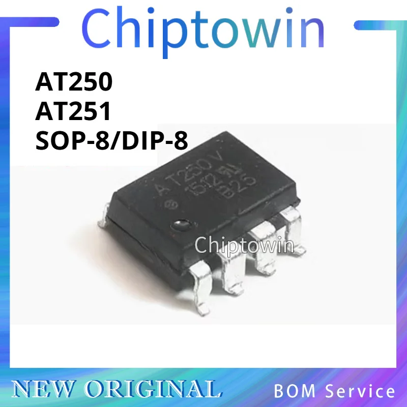 5/50/500 pcs AT251 HCPL-T251 AT250 HCPL-T250 SOP-8 DIP-8 Optocoupler W7