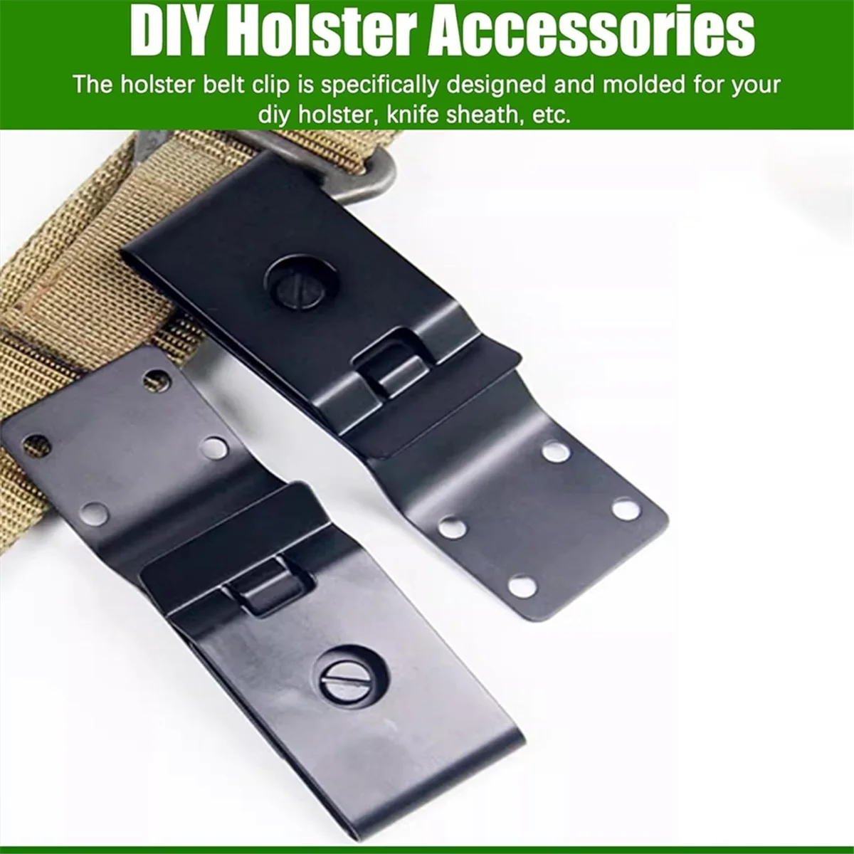 

Зажим для ремня, ножны для ножа, металлический кожаный зажим для талии, универсальный металлический зажим для ремня, для ножей, изготовление кожаных ножей