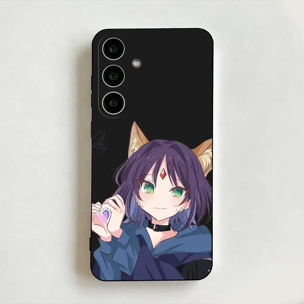 Злой Нейро Нейро сама! Чехол для телефона AI vtuber Black Shell для Samsung Galaxy A73, A72, A71, A70, A53, A52 и других моделей, мягкий.