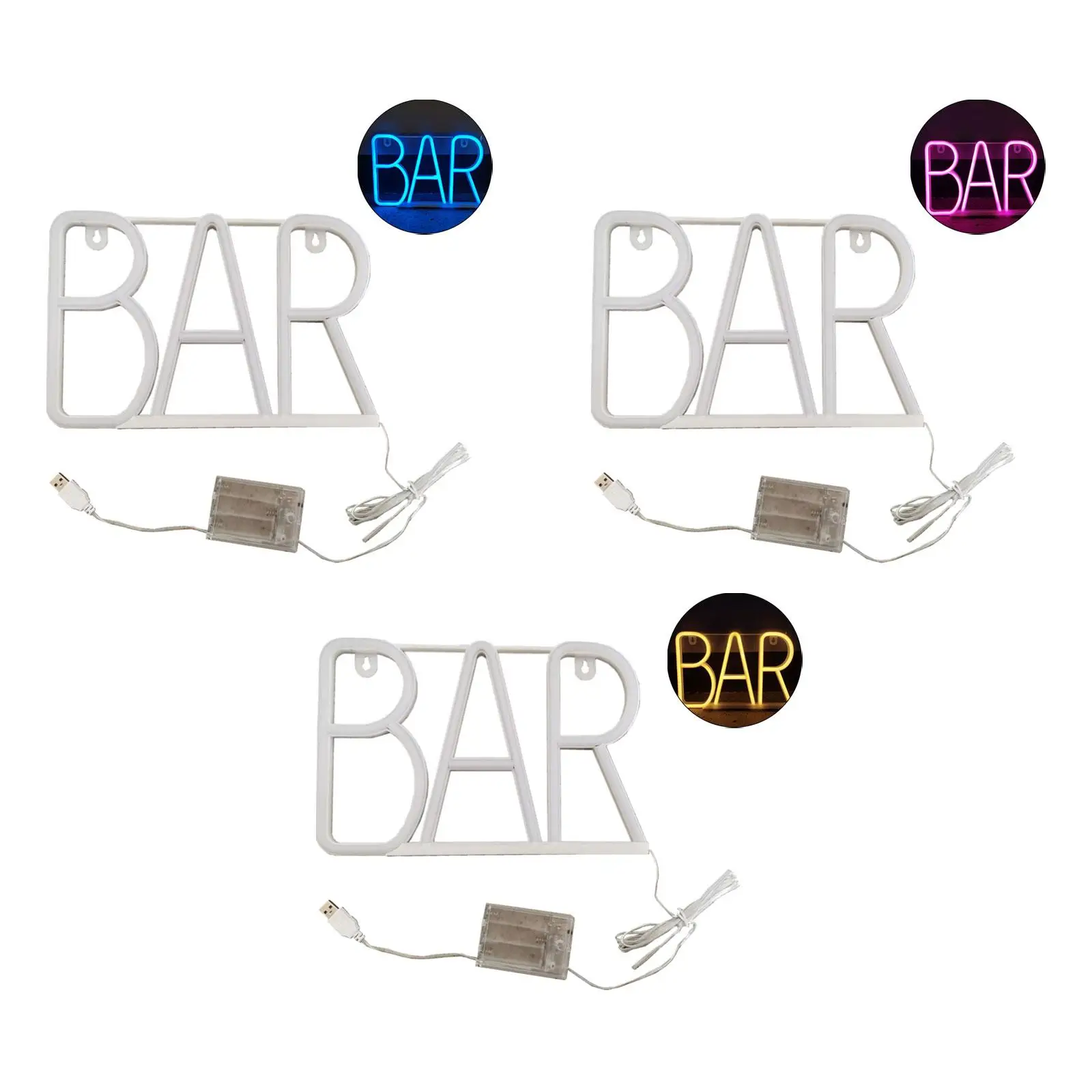 

Illuminated Bar Sign Hangable Light up Signs Letters Night Light Bar Neon Light