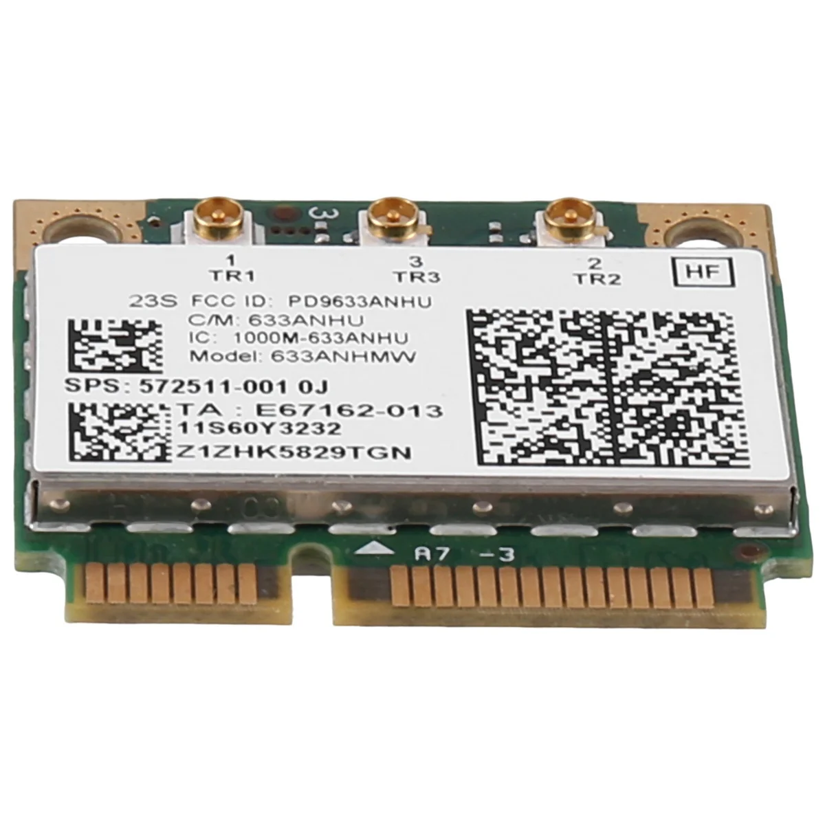 ANHMW 무선 와이파이 미니 Pcie 카드, 레노버 씽크패드 T410 T420 T430 X220 Y460, 6300AGN 633, 802.11A G N 2.4G + 5.0 Ghz