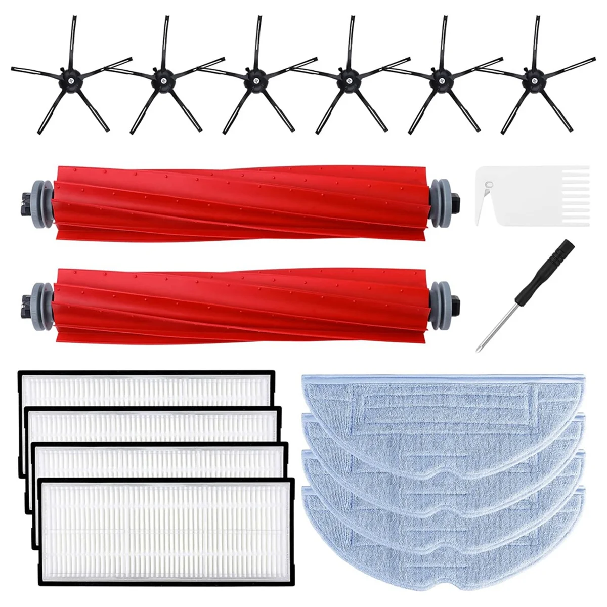 

AUU-For S7 S7+ S7 Plus S7 MaxV S7 Pro S7 MaxV Ultra Vacuum Cleaner Main Side Brushes HEPA Filters Mop Cloth