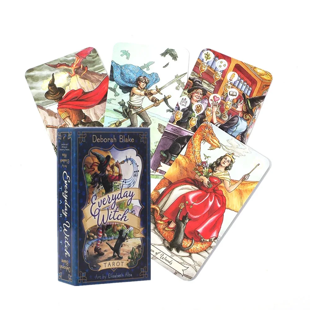 

Колода карт Таро Everyday Witch, 78 карт, включает в себя руководство (10,3 см x 6 см), карты для настольной игры для вечеринок.