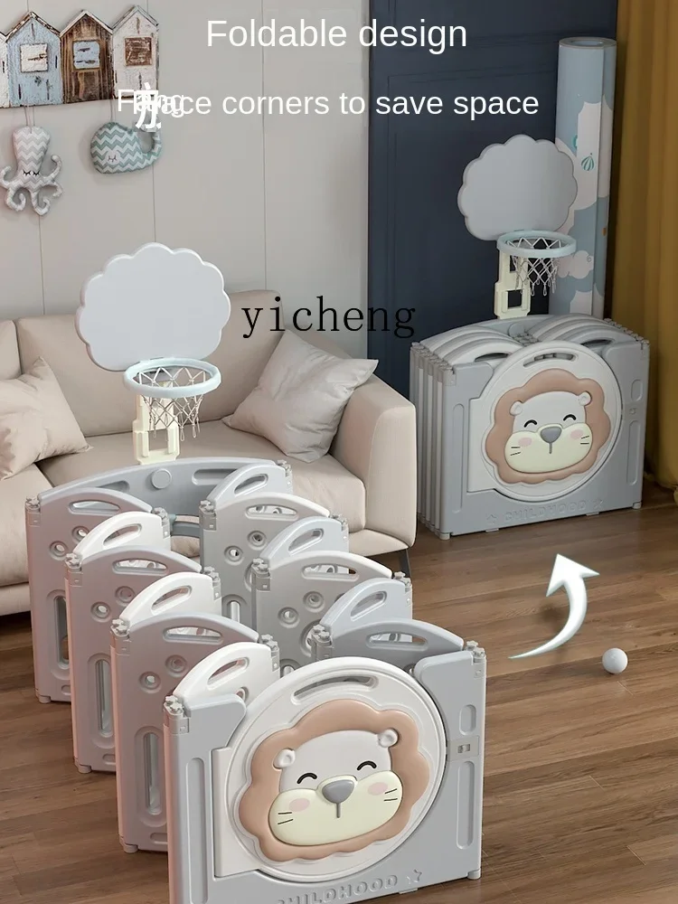 Baby Playpen Protective Grating Indoor Home Foldable