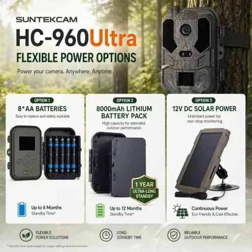 960ULTRA 4K 36MP Outdoor-Überwachungskamera mit Nachtsicht, 4G-Infrarotdetektion und 8000mAh Lithium-Akku – Detail 2