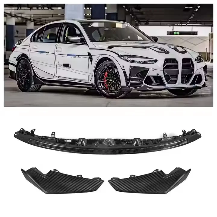 

Top Material Carbon Fiber Front Bumper Lip for BMW M3 M4 G80 G82 CS Style Car Bumper Front Lip