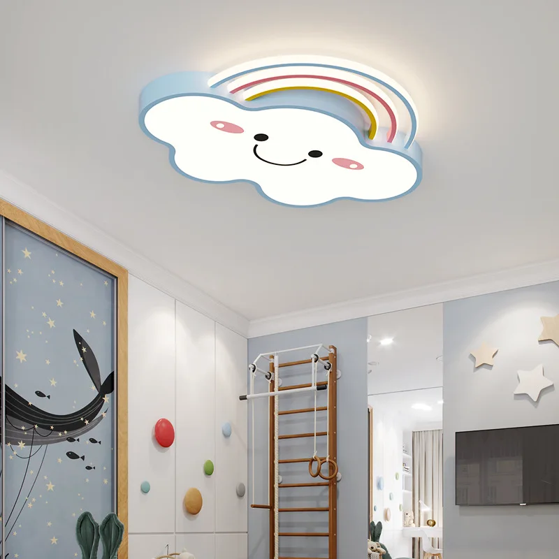 Nordic cloud ceiling light kindergarten children's room kids bedroom cute lamp kawaii room decor baby room celing light