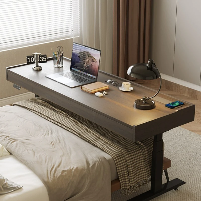 Electric lifting table Smart computer table Solid wood light luxury desk Home study table Work table Boss table
