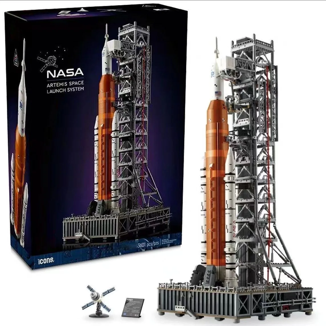 Miniso 2024 New 10341 70cm Artemis Space Launch System Building Block Mars Exploration Model Bricks Toys for Kids Adult Gifts