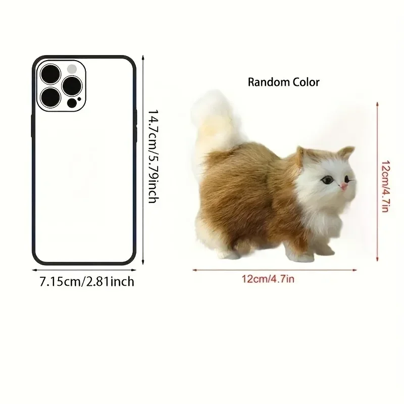 Cute Simulation Cat Plush Toys Soft Stuffed Kitten Model Fake Cat Realist Animals For Kids Girls Birthday Valentine's Day Gift