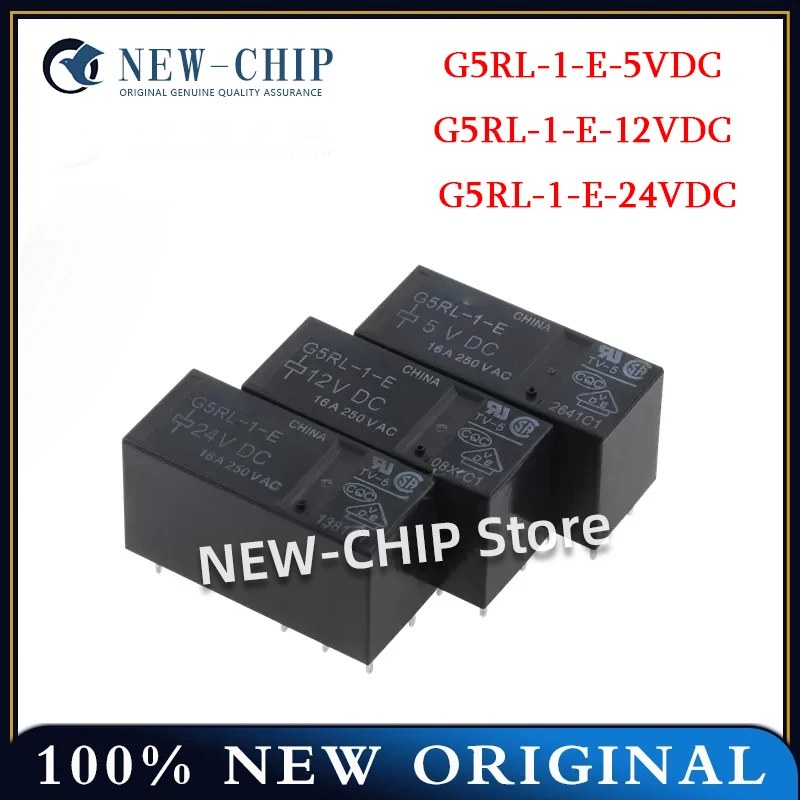 5PCS/LOT  G5RL-1-E-5VDC G5RL-1-E-12VDC G5RL-1-E-24VDC   Relays   DIP-8  New Original