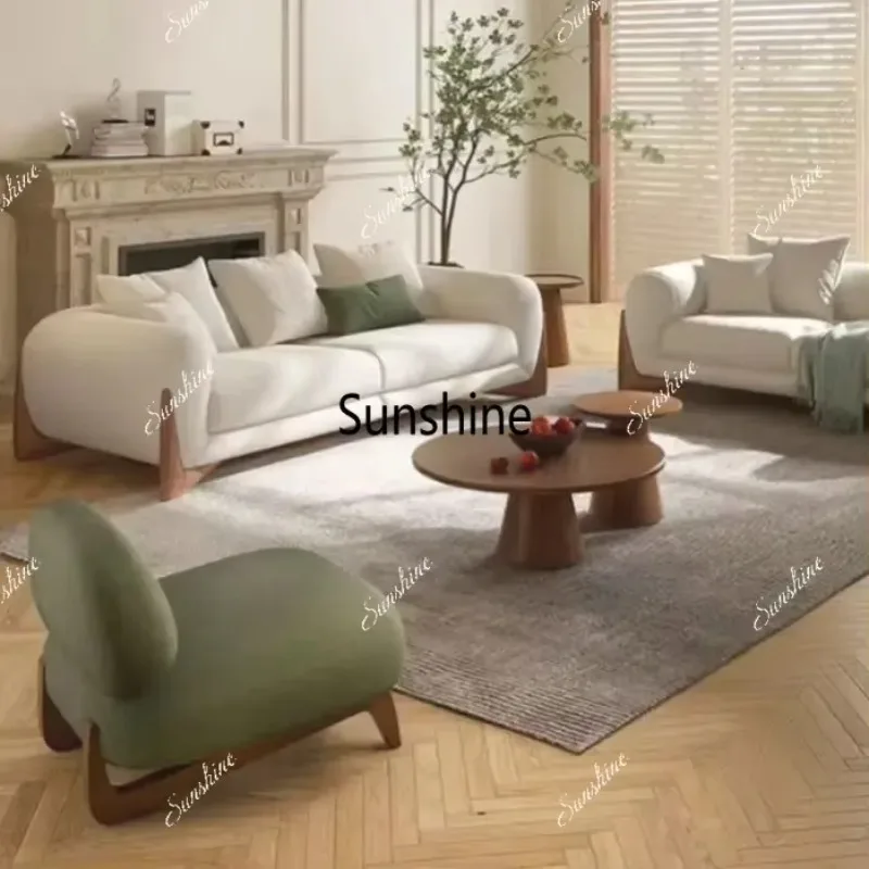 

Y.For Nordic Living Room Fabric Sofa Modern Creative Cashmere Sofa Combination