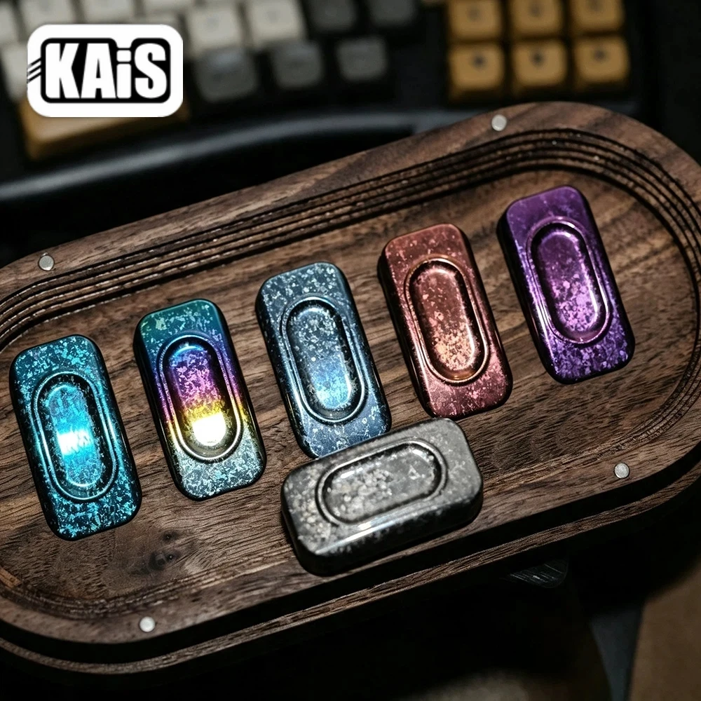 KAIS EDC POPO Candy Titanium Crystallized Fidget Slider Stress Relief Toy Fidget Toy For Adults Long & Short Communication Track