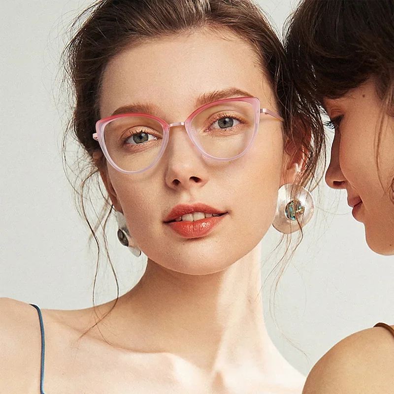 نظارات الضوء الأزرق على شكل فراشة عين القطة، عدسات انتقالية فوتوكروميك - إطار كامل TR90 للاستخدام الداخلي/الخارجي، حماية متكيفة من الأشعة فوق البنفسجية #2