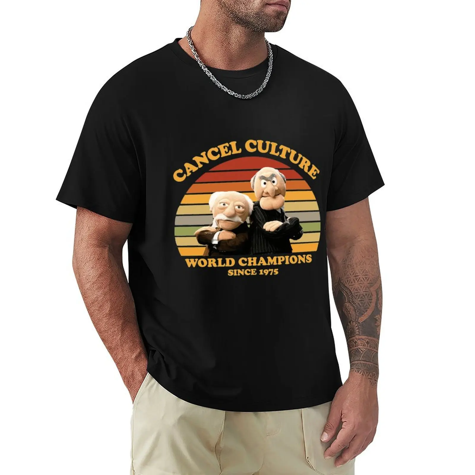 

Cancel Culture T-ShirtStatler And Waldorf Cancel Culture World Champions T-Shirt customs Louboutins mens graphic t-shirts funny