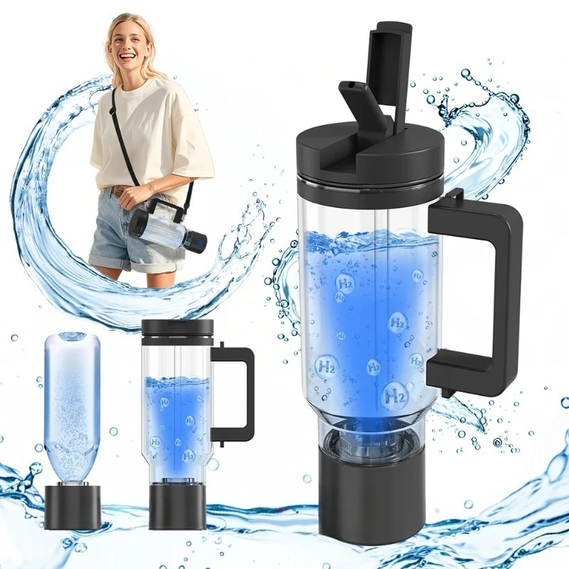 Hydrogen Water Manufacturer Bestseller 3000ppb Hydrogen Water Cup Electric Water Generator Bottle 1000ml