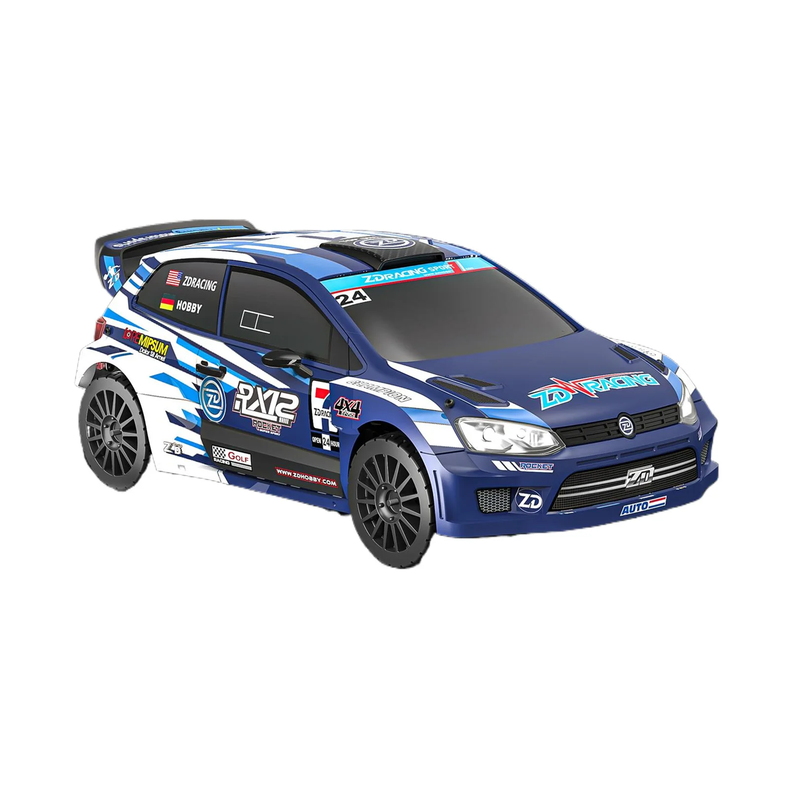 ZD Racing 1/12 RX12 Rally Car 4WD Brushless Electric RC Car 50-80KM/H High Speed Off-road RC Car Model For Kids and Hobbyists