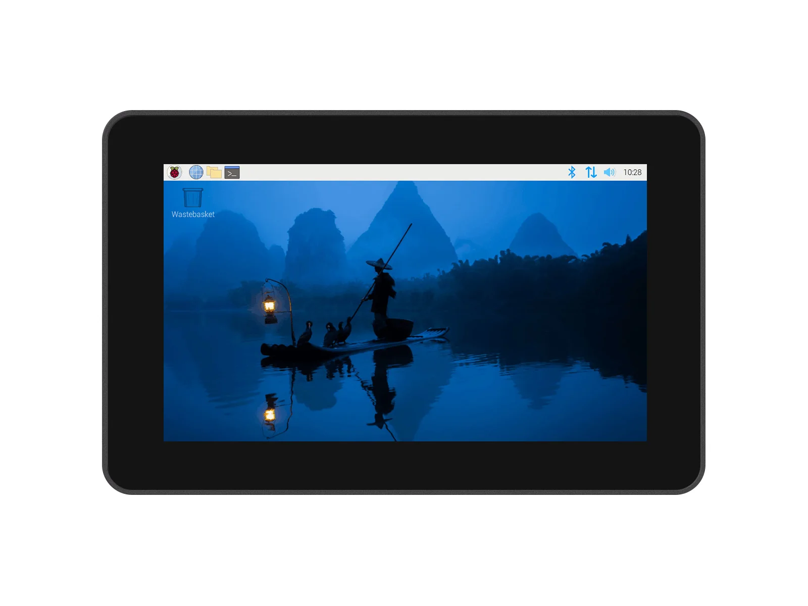 Waveshare 7inch 720 × 1280 Industrial HMI All-in-one Touch Display For Raspberry Pi 4/5, Supports Dual 4K HDMI Output, 10-point