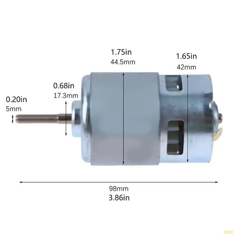 A0NC 755 Motor Trimmer 21V Grass Cutter Motor مع رمح طويل لتجميع جزازة الحشائش أداة استبدال البستنة المحرك