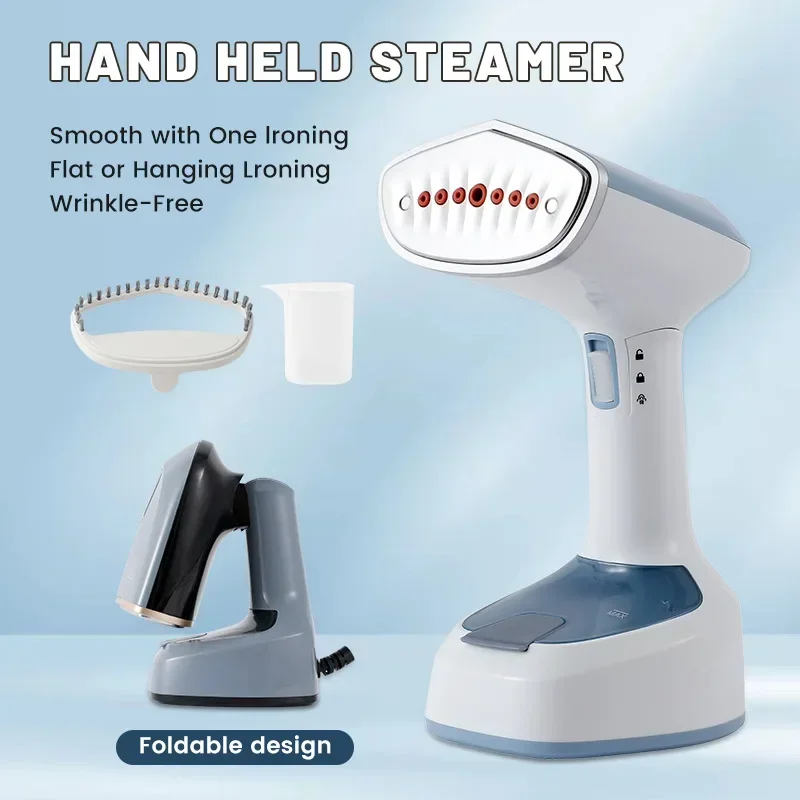 Foldable Ironing Machine 1500W Fast-Heat Garment Steamer Household Electric Fabric Steamer for Home Travel Handheld Steam Iron