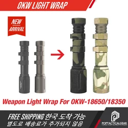 SPECPRECISION Tactical Ligth Wrap For OKW 18650 18350 Flashlight Professional Shooting Night Scout Light Wrap