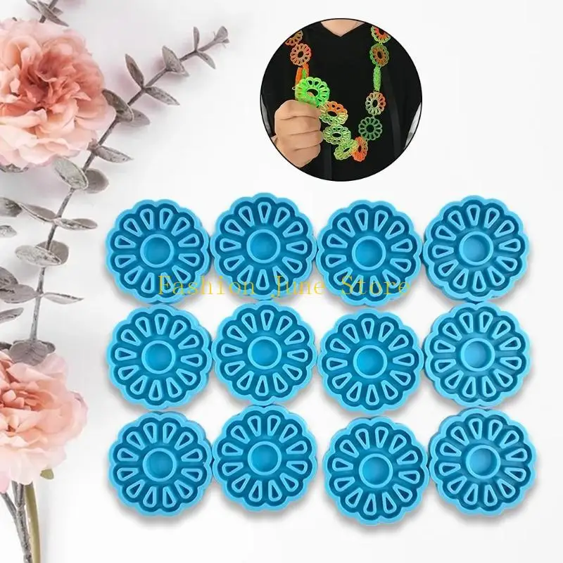 N5KA Necklace Epoxy Resin Mold Earring Pendant Casting Silicone Mould DIY Crafts Jewelry Making Tools