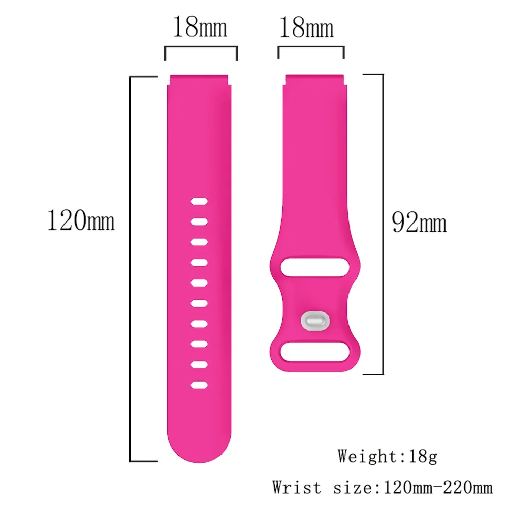 18mm Wristband for Garmin Venu 3S 2s Breathble Soft 18mm Sport Band for Garmin Move 3s/265S 255S/vivoactive 4s/Active S