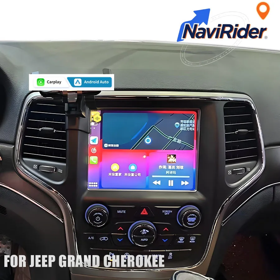 For Jeep Grand Cherokee Stereo GPS Autoradio Car Multimedia Video Player 8.4inch Android Caplay Screen Navigation DSP Head Unit