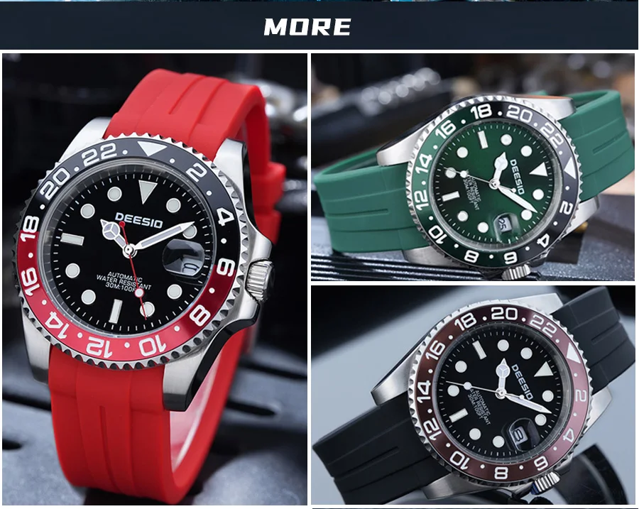 Deesio Automatische Mechanische Uhr für Herren 41mm 316L Edelstahl Uhr Leuchtende Zeiger 30M Wasserdicht Kostenloser Versand – Detail 12