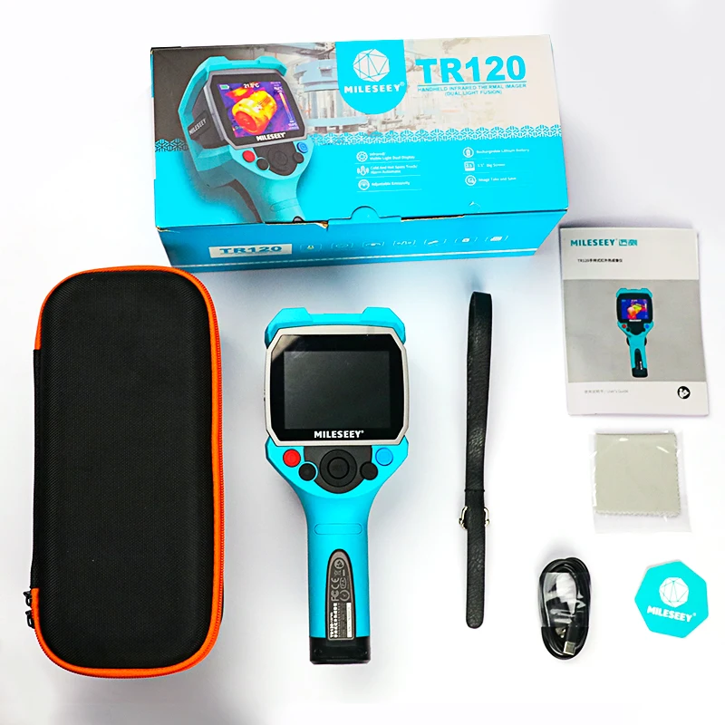 construction thermal Imager Infrared Thermal Imaging Camera Mileseey TR120 thermo camera  High Resolution 3.5Inch LCD Display