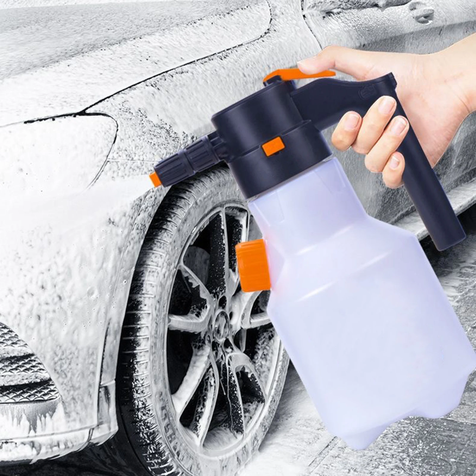 2L Electric Foam Sprayer with USB Large Capacity Foam Pot Rich Foam No Scratches Upgraded Electric Booster