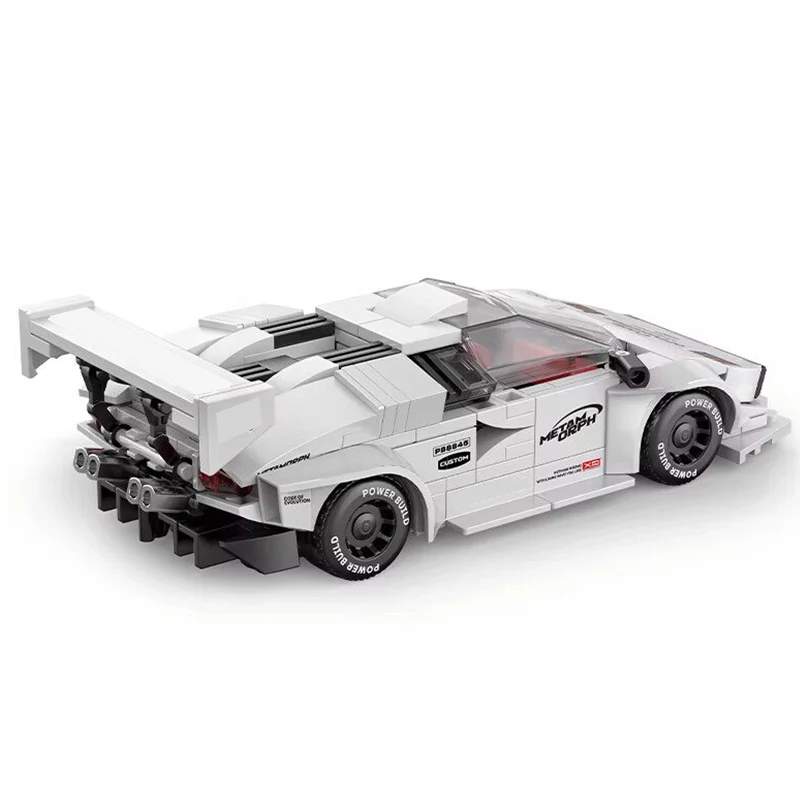 

Collectible PB8845 Modified Supercar MOC Blocks, Tech Sports Car Model, Collectible Ornament, DIY Gift for Kids & Car Fans