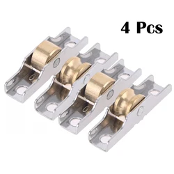 4Pcs Stainless Steel Sash Pulley Sliding Door Roller  Runner Wheel Track Pulley  Furniture Door Hardware Mute Wheel
