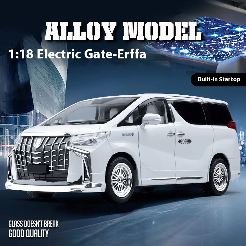 

Luxury business car alloy model, six-door, cool sound and light, front wheel linkage steering wheel, exquisite car model