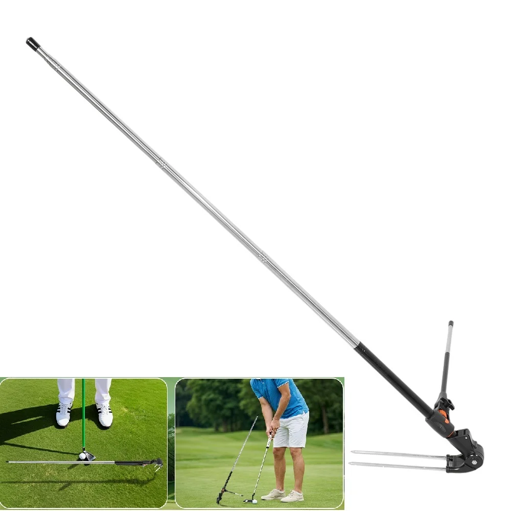 

Тренажер для гольфа: палка для отработки плоскости удара и тренировки патча, легкая и портативная конструкция