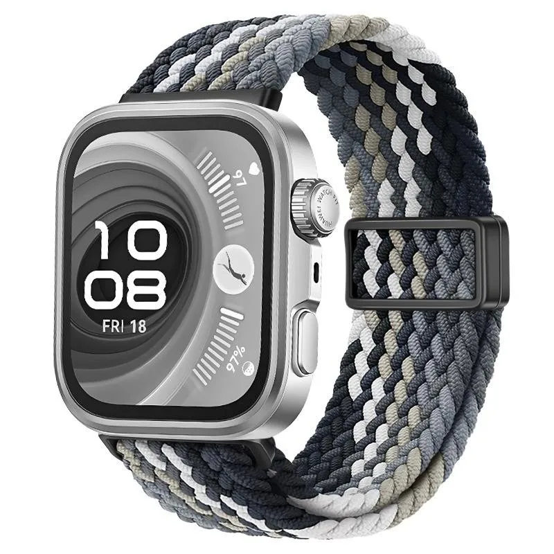 Nylon Magnetic Strap for Huawei Watch Fit 4/3 Braided Breathable for Huawei Watch Fit 4 Pro Sport Bracelet Watchband Accessories