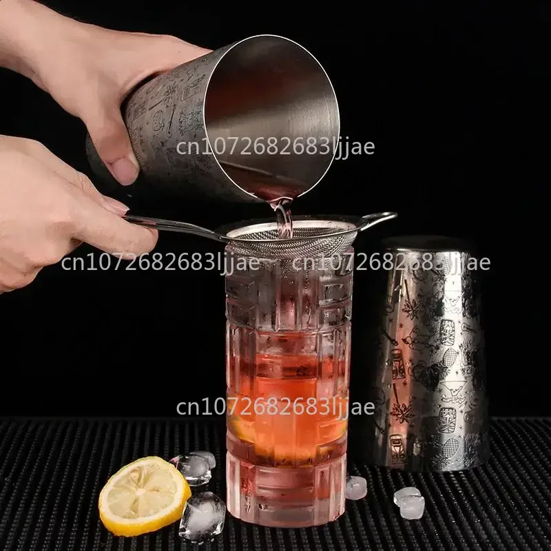 304 Stainless Steel Cocktail Shaker Bar Mixing Tool Professional Bartender Equipment