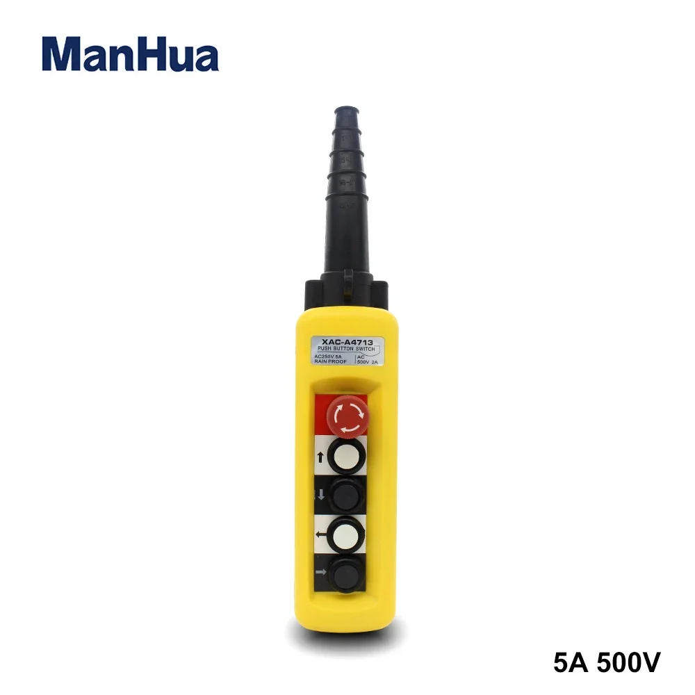 ManHua XAC-A4713 Waterproof Pendant Control Station Push Button Switches Designed for Lifting and Handling Applications