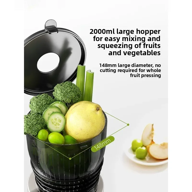 Large diameter juicer, small household slag juice separator, fruit juicer