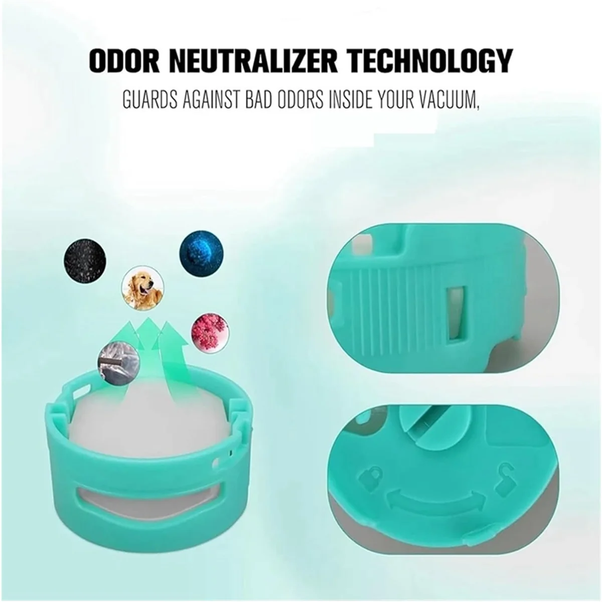 قطع غيار لخراطيش فلتر المكنسة الكهربائية Shark IW3511 Detect Pro اللاسلكية، ملحقات قطنية