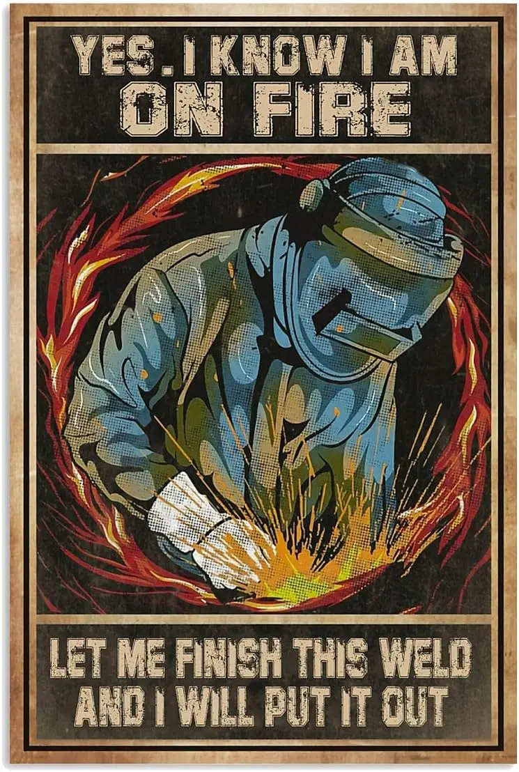 Сварочный инструмент, украшение для зубного налета, позвольте мне закончить этот сварной шов, и я отложу его оловянные знаки, домашний Collec