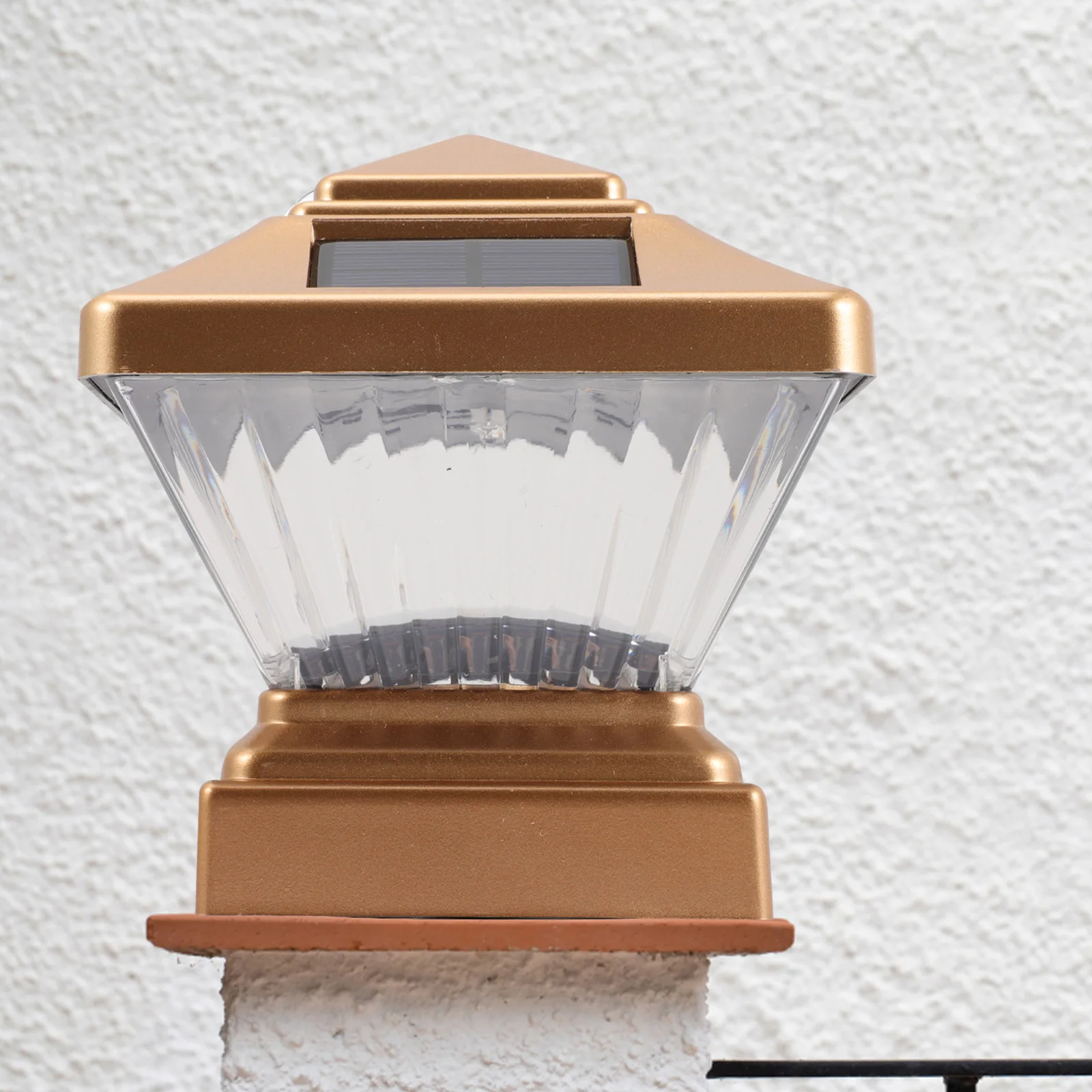 

Solar Post Light Fixture Outdoor Waterproof Ip44 Garden Column Lamp Solar Powered Energy Saving Long Illumination Durable Stable