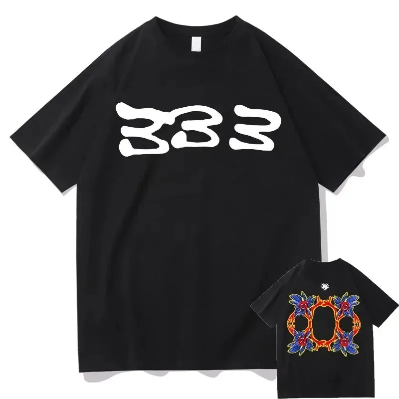 Bladee 333 Hip Hop Trend Skate Drain Gang Cotton T Shirt Funny Hipster Tshirt Men Women Tee Fashion Artistic Sense T-Shirts Tops