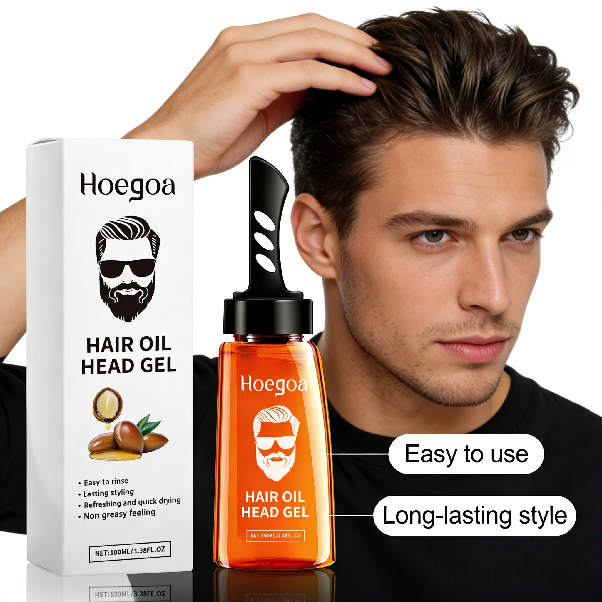 جل تصفيف الشعر لزيادة الحجم وت - مراجعة Men'S Grooming Gel وسعره